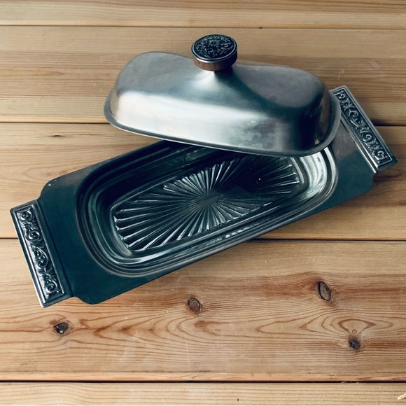 International Decorators Stainless Butter Dish - Picture 2 of 9